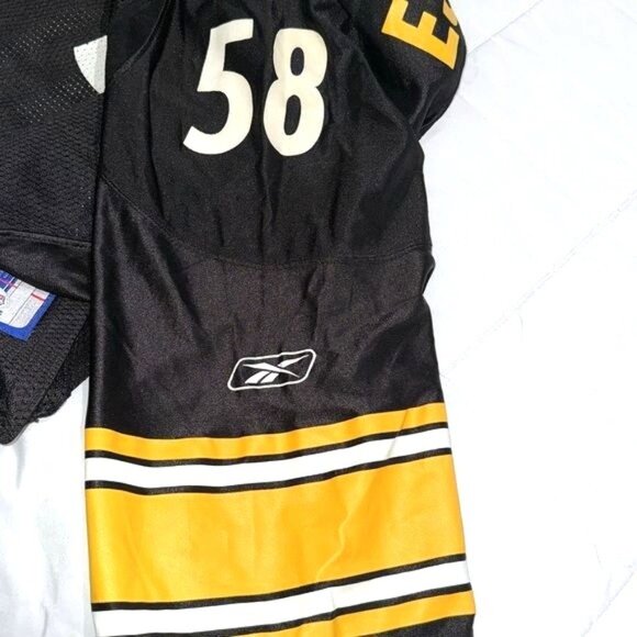 Reebok NFL Steelers Escandon Jersey 58 XXL Black/Yellow - Picture 4 of 7